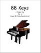 88 Keys piano sheet music cover